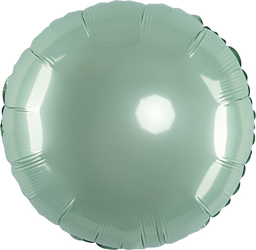 FM 18" круг Мятный без рисунка фольгированный шар