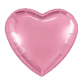 Agura сердце 36'/  (в упаковке) фламинго розовый 224920 Фольга